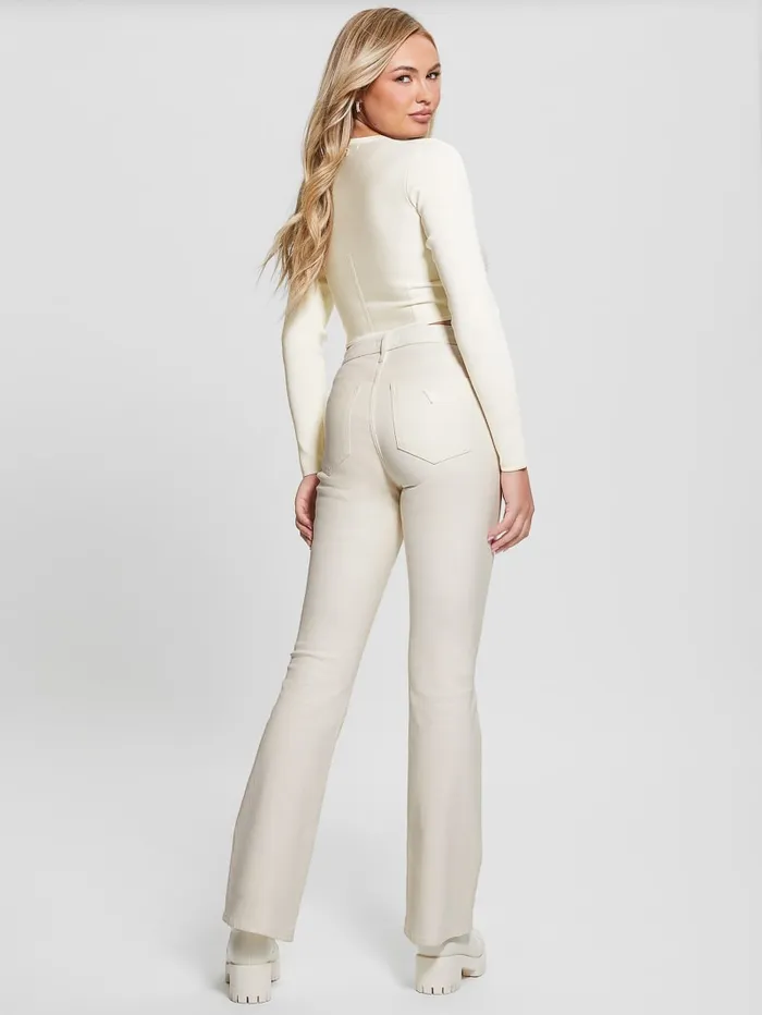 GUESS Jeans and Denim Sexy Flare Jeans White 8211 Women