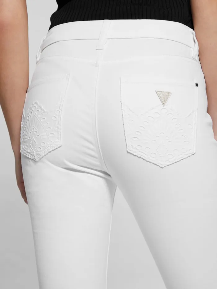GUESS Jeans and Denim Sexy Flare Jeans White 8211 Women