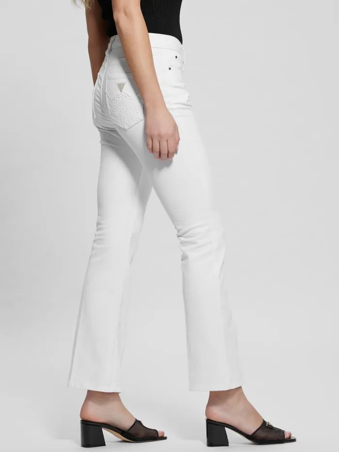 GUESS Jeans and Denim Sexy Flare Jeans White 8211 Women