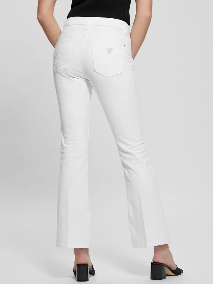 GUESS Jeans and Denim Sexy Flare Jeans White 8211 Women