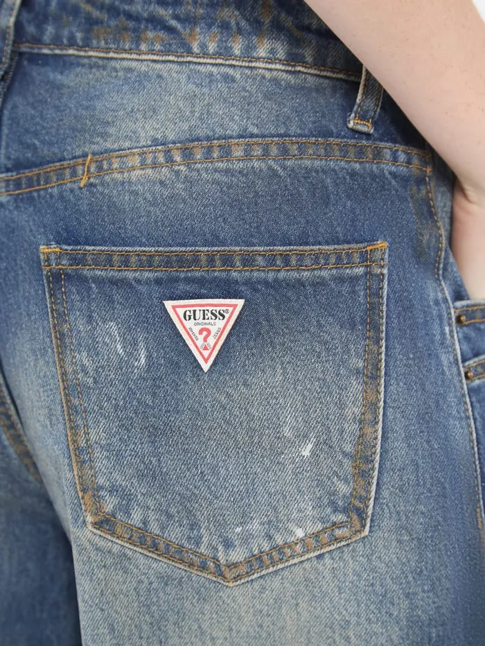 GUESS Jeans and Pants Originals Double Pocket WideLeg Jeans Blue 8211 Women