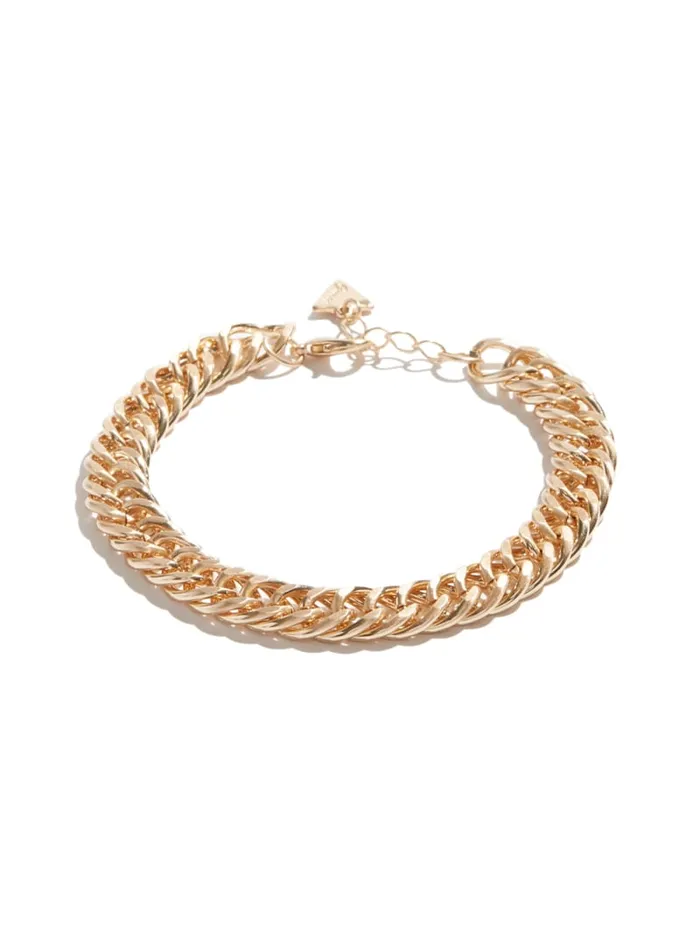 GUESS Jewelry GoldTone Curb Chain Bracelet Gold 8211 Men