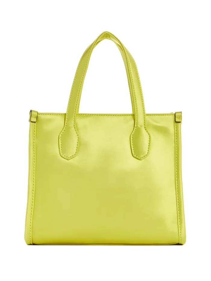 GUESS Logo Bags Silvana Satin Mini Tote Blue 8211 Unisex