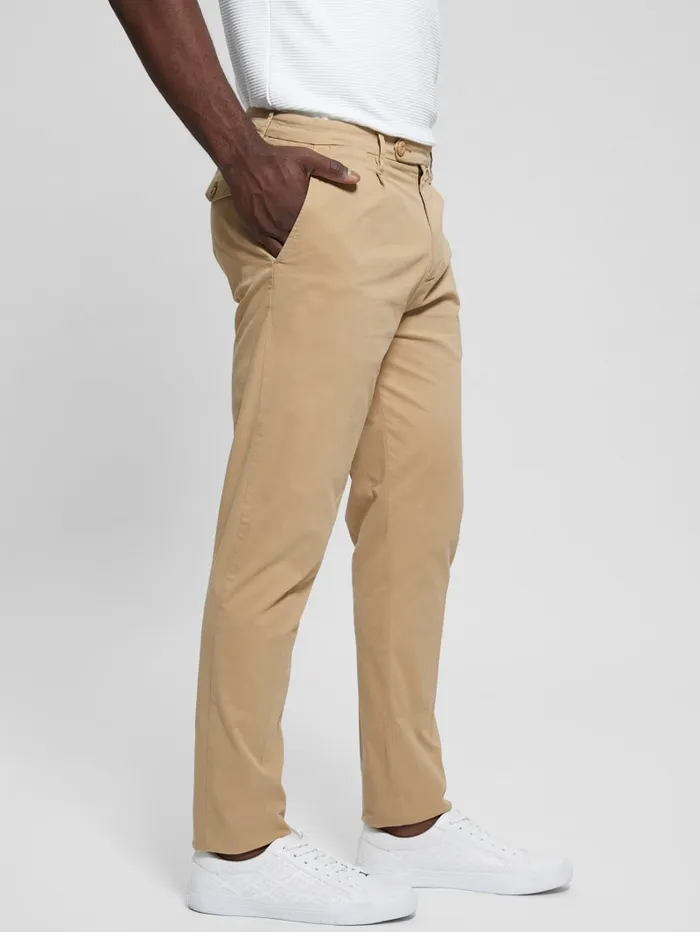 GUESS Pants and Shorts Noah Straight Pants Beige 8211 Men