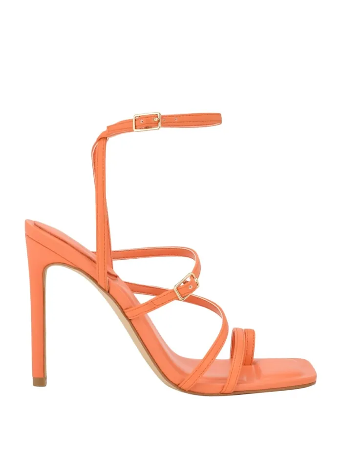 GUESS Sale Bolten Strappy Stiletto Heels Orange 8211 Women