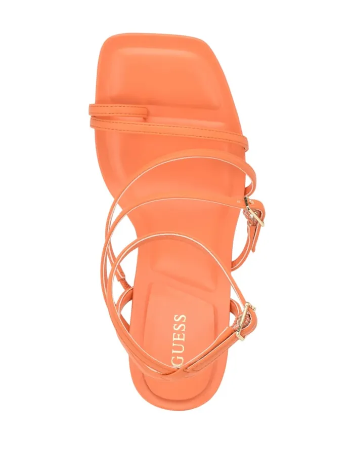 GUESS Sale Bolten Strappy Stiletto Heels Orange 8211 Women