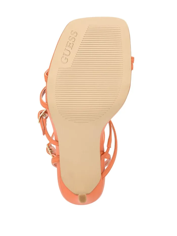 GUESS Sale Bolten Strappy Stiletto Heels Orange 8211 Women