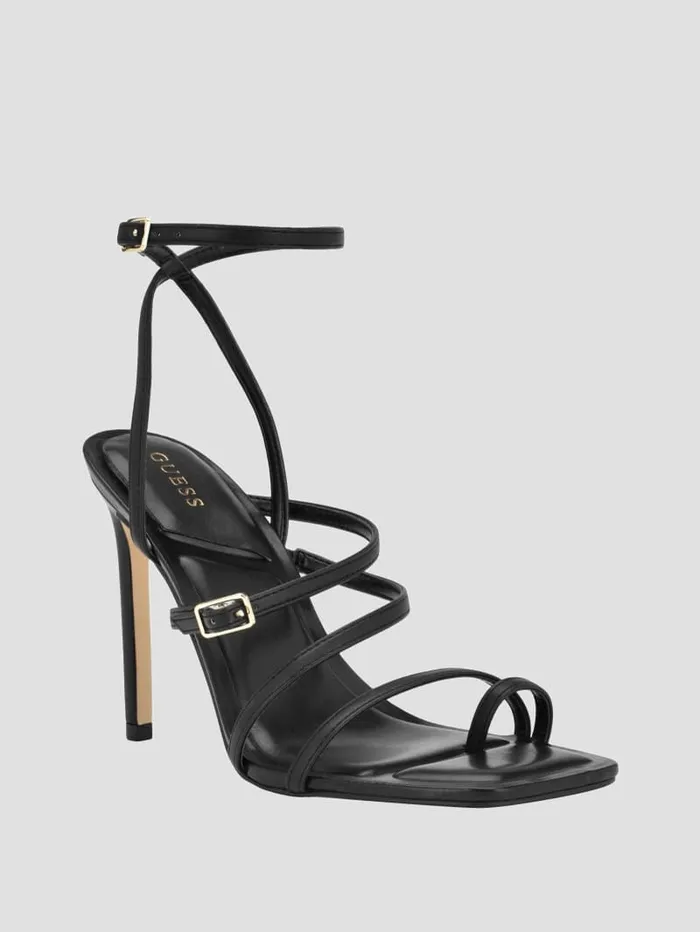 GUESS Sale Bolten Strappy Stiletto Heels Orange 8211 Women