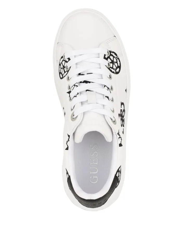 GUESS Sale Denesa Peony LowTop Sneakers Black 8211 Women