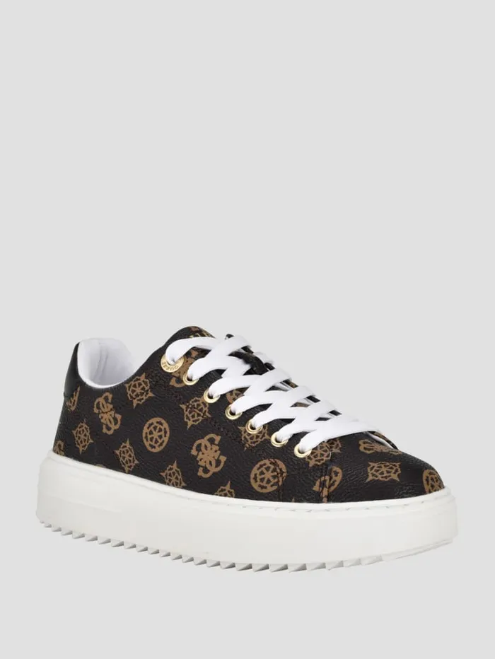 GUESS Sale Denesa Peony LowTop Sneakers Black 8211 Women