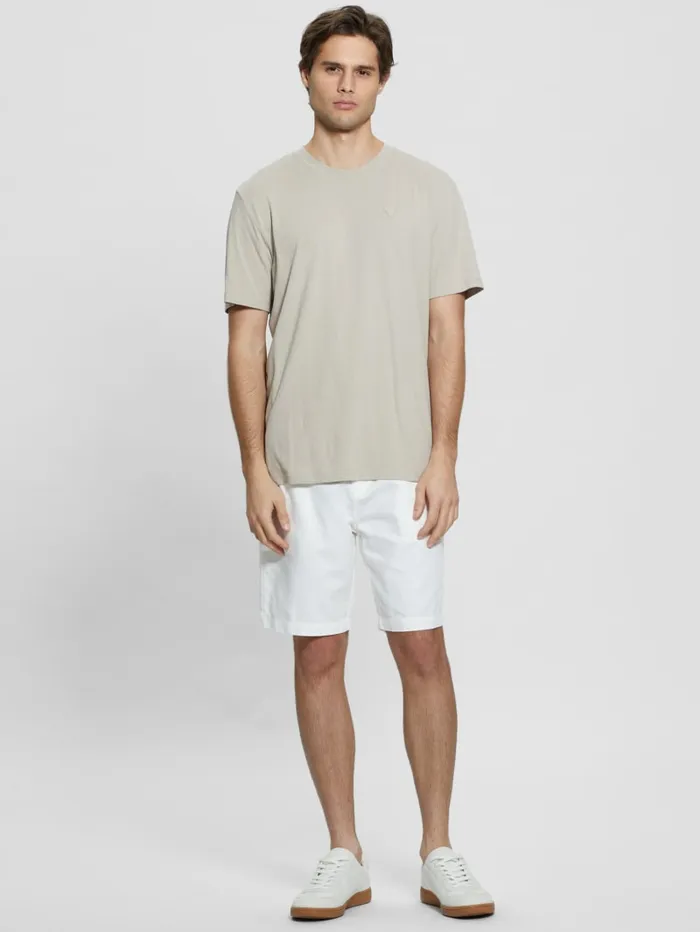 GUESS Sale Eco Linen Slub Shorts White 8211 Men