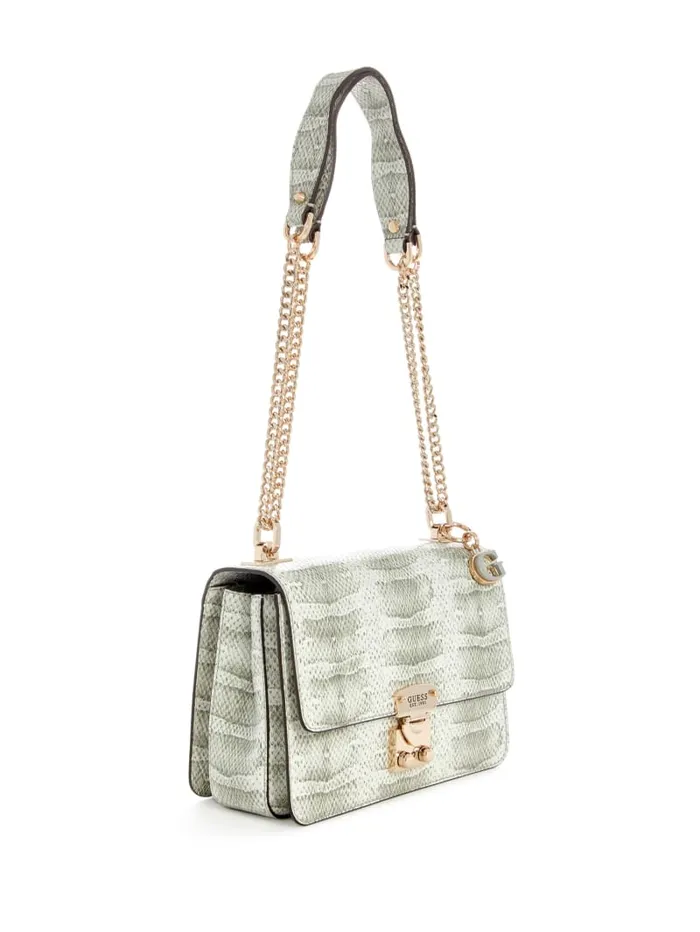 GUESS Sale Eliette Snakeskin Convertible Crossbody Colors 8211 Women