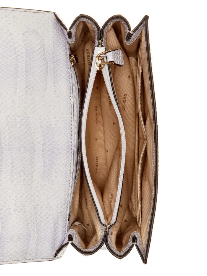 GUESS Sale Eliette Snakeskin Convertible Crossbody Colors 8211 Women