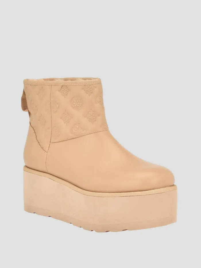 GUESS Sale Jilla Platform Bootie Brown 8211 Women