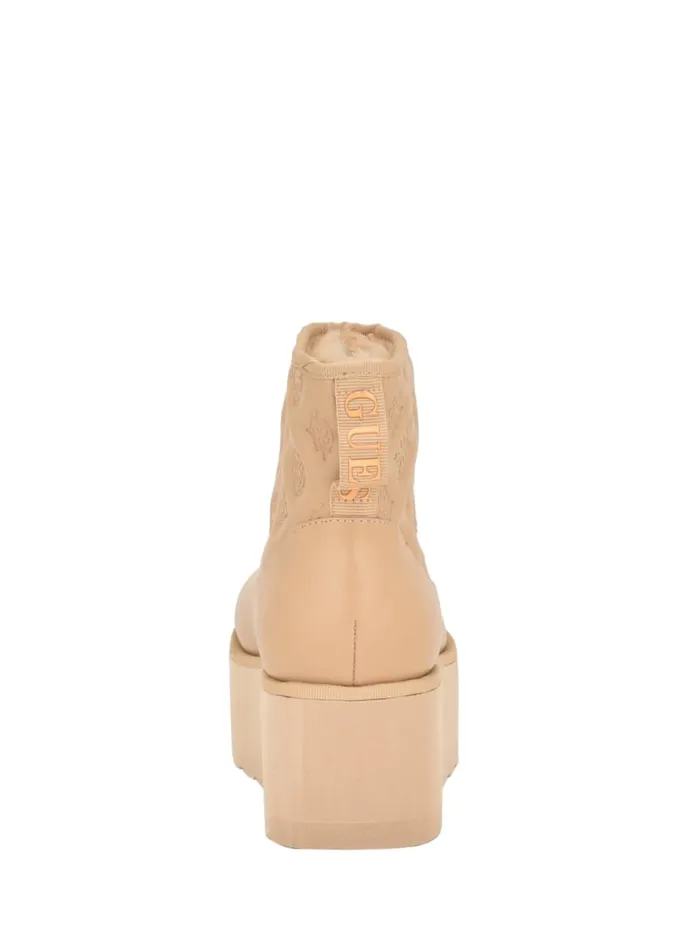 GUESS Sale Jilla Platform Bootie Brown 8211 Women