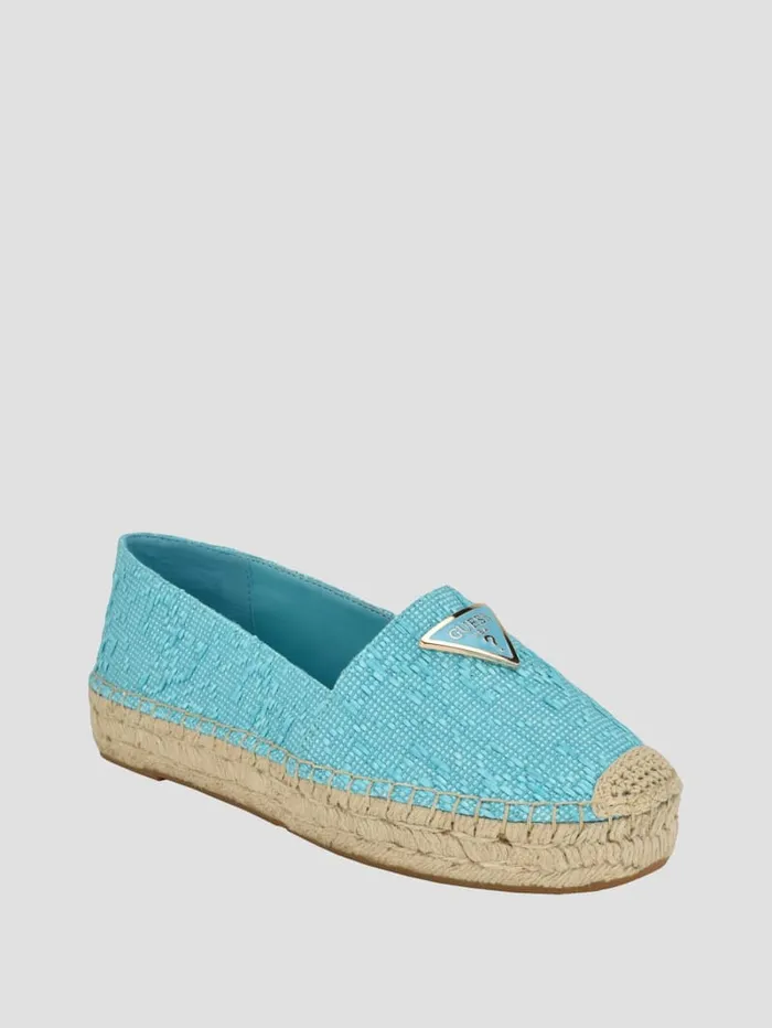 GUESS Sale Mones Espadrille Flats Blue 8211 Women