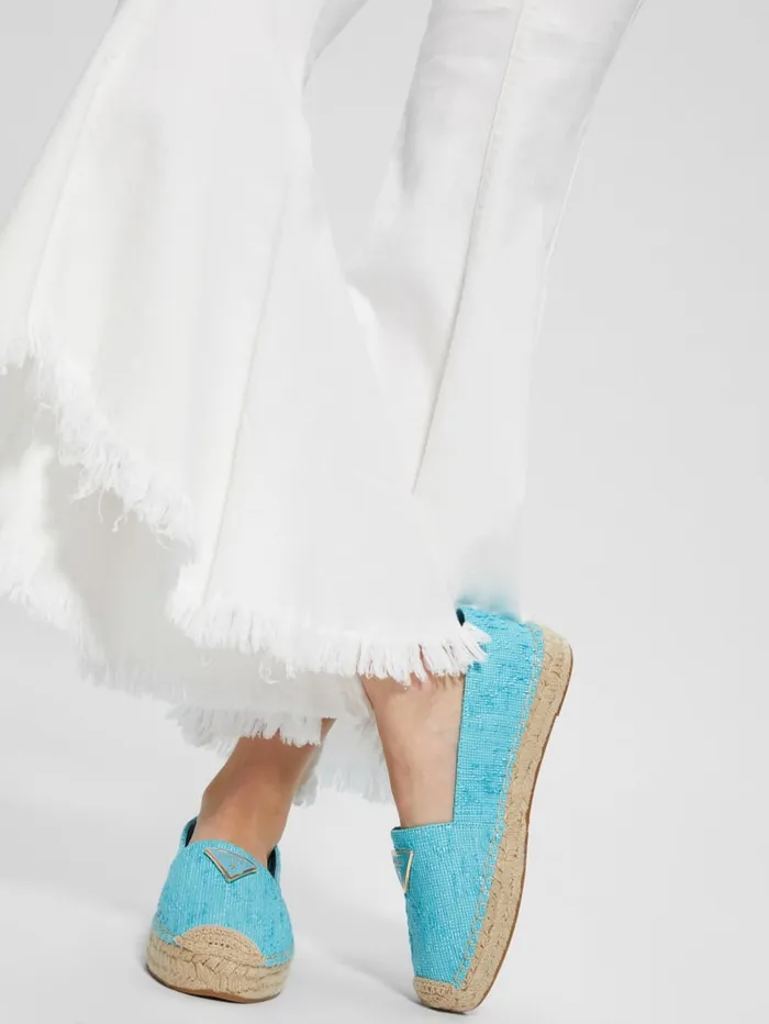 GUESS Sale Mones Espadrille Flats Blue 8211 Women