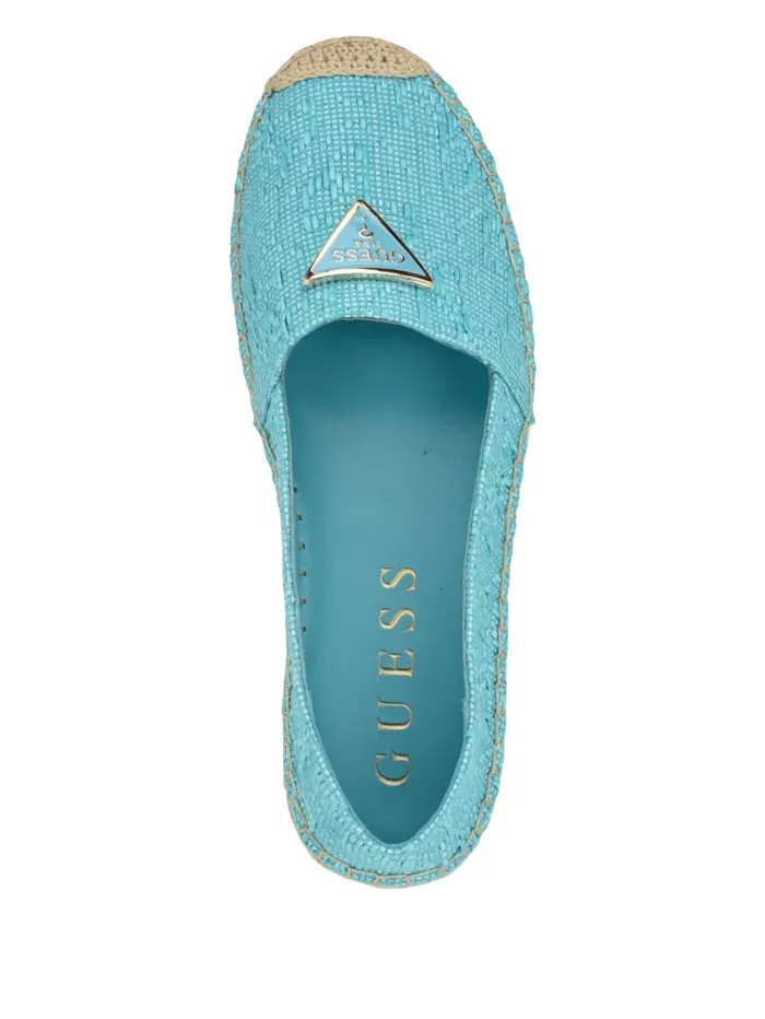 GUESS Sale Mones Espadrille Flats Blue 8211 Women