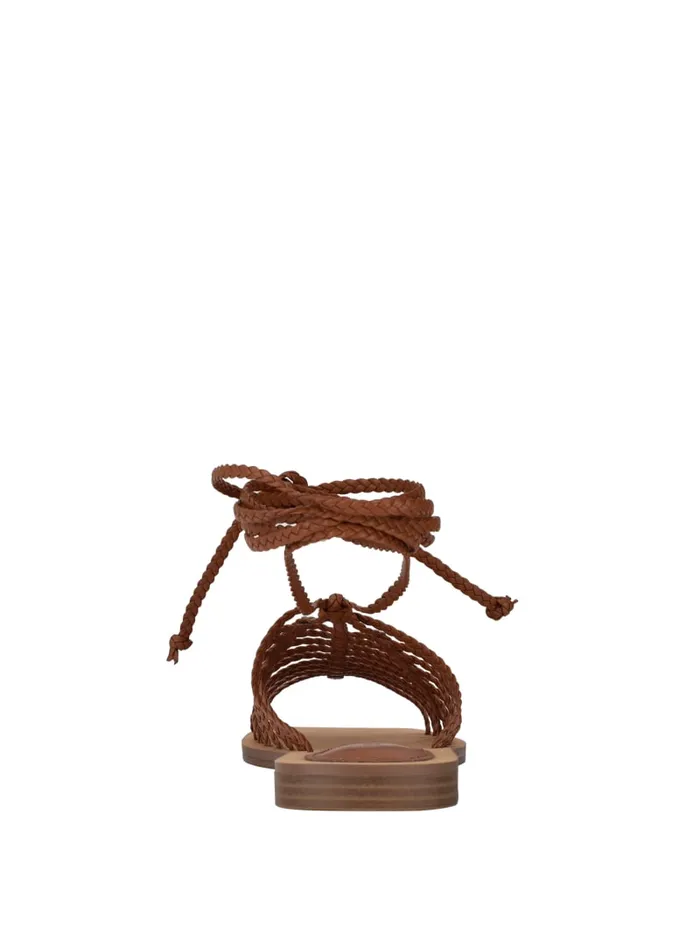 GUESS Sale Rayana Strappy LaceUp Sandals Orange 8211 Women
