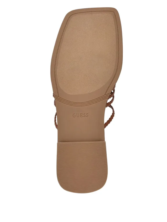 GUESS Sale Rayana Strappy LaceUp Sandals Orange 8211 Women