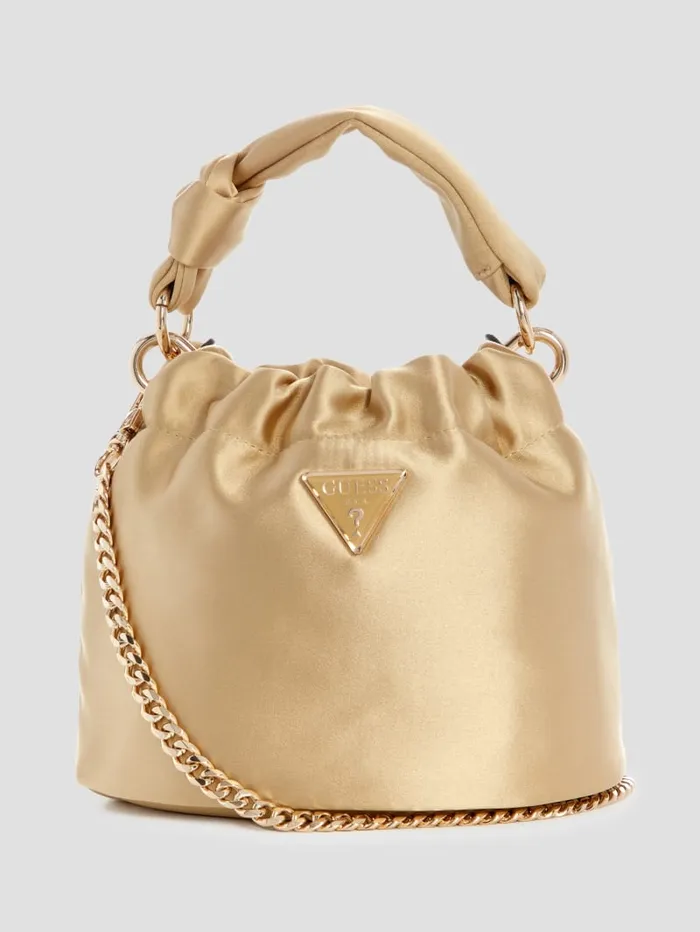 GUESS Sale Twiller Top Handle Pouch Bag Black 8211 Women