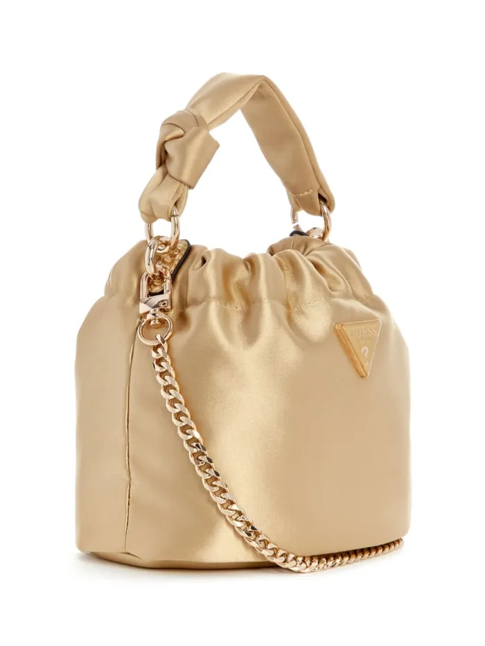 GUESS Sale Twiller Top Handle Pouch Bag Black 8211 Women