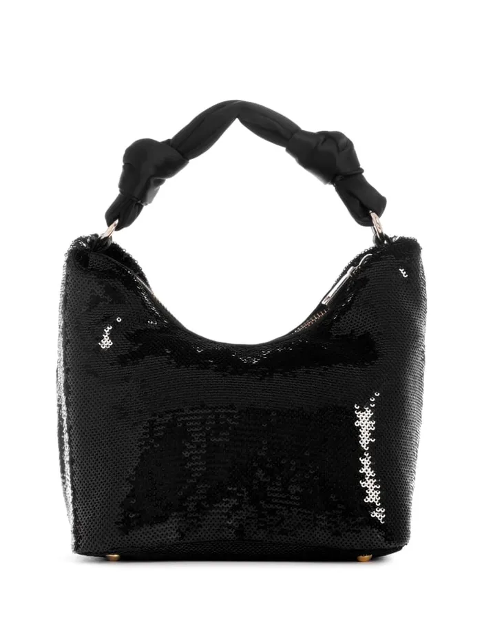 GUESS Sale Velina Sequin Hobo Bag Gold 8211 Women