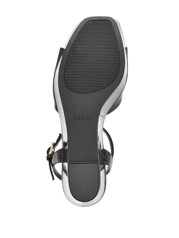 GUESS Sale Zione Patent Wedges Black 8211 Women
