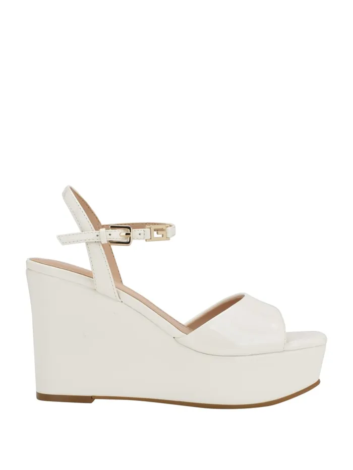 GUESS Sale Zione Patent Wedges Black 8211 Women