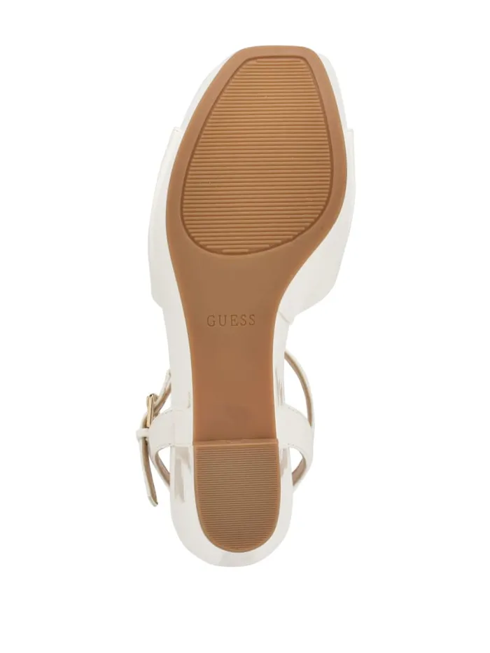 GUESS Sale Zione Patent Wedges Black 8211 Women