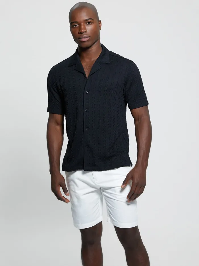 GUESS Shirts Colton Knit Shirt Black 8211 Men