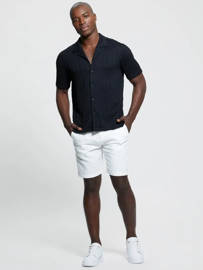 GUESS Shirts Colton Knit Shirt Black 8211 Men