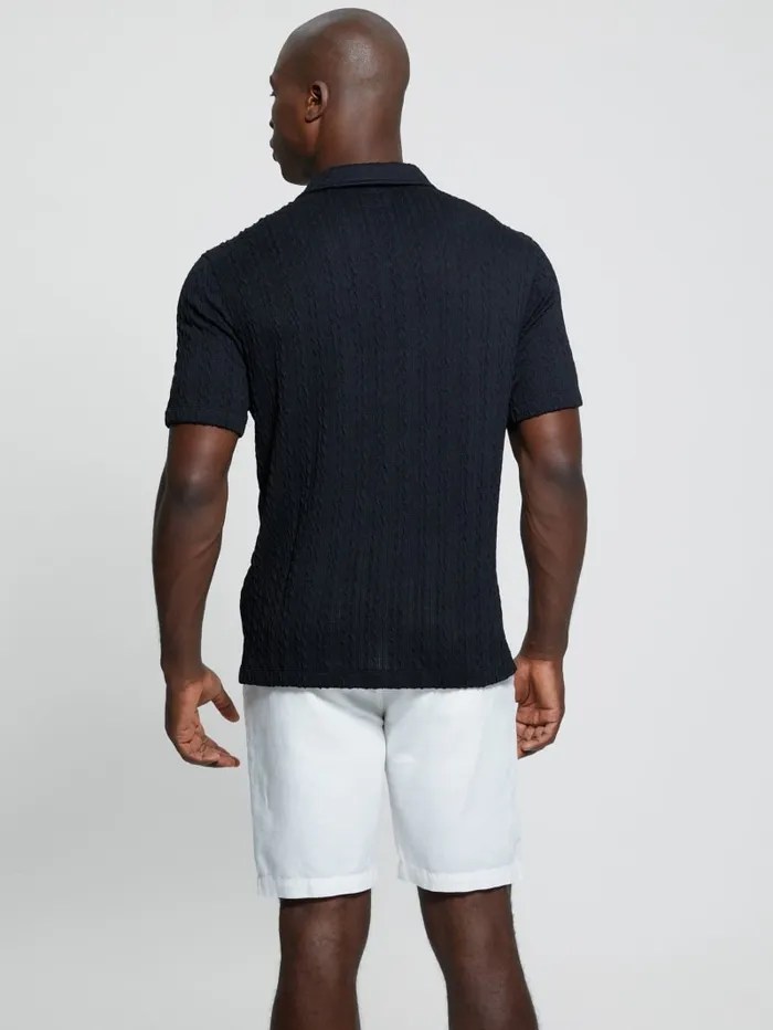 GUESS Shirts Colton Knit Shirt Black 8211 Men