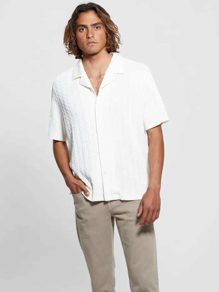 GUESS Shirts Colton Knit Shirt Black 8211 Men