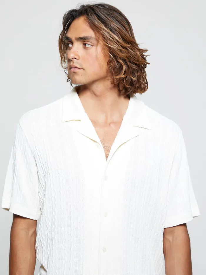 GUESS Shirts Colton Knit Shirt Black 8211 Men