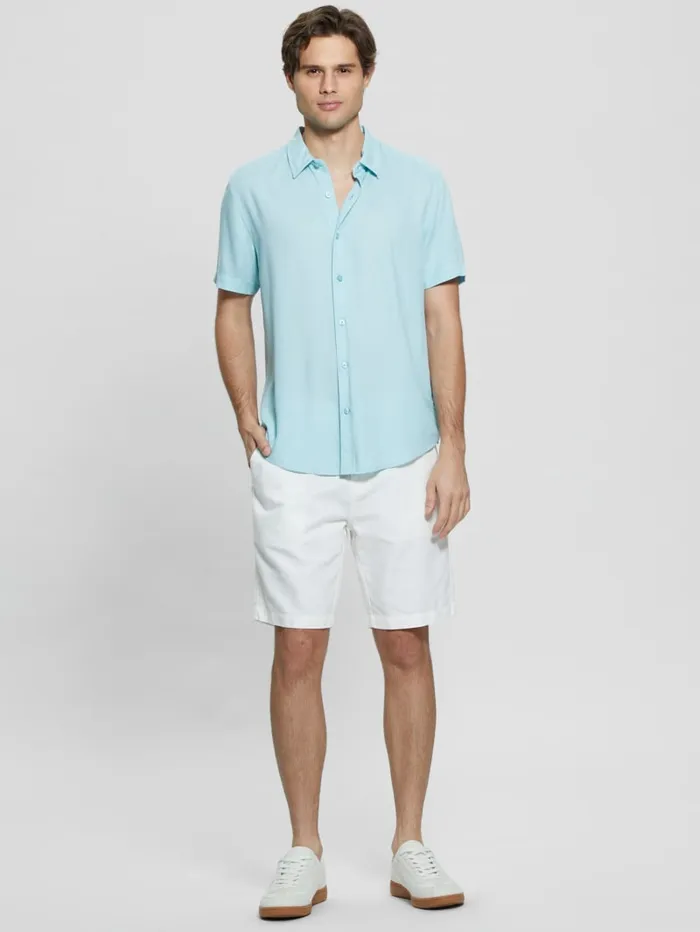 GUESS Shirts Eco Solid Shirt Beige 8211 Men