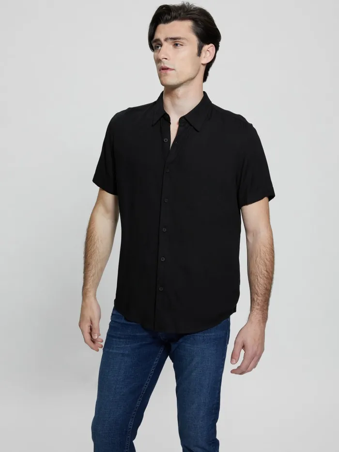 GUESS Shirts Eco Solid Shirt Beige 8211 Men