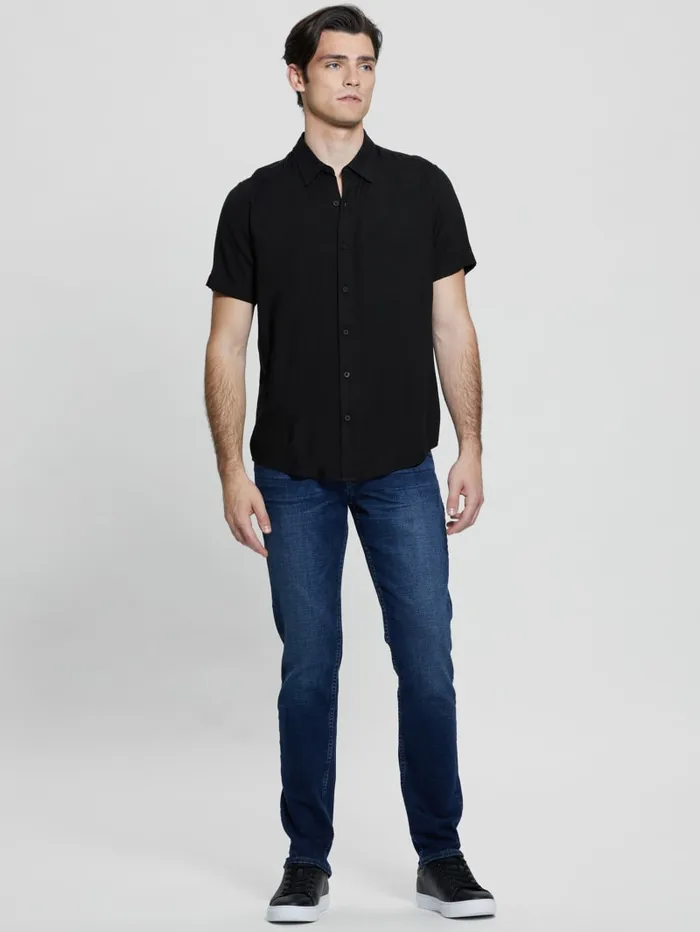 GUESS Shirts Eco Solid Shirt Beige 8211 Men