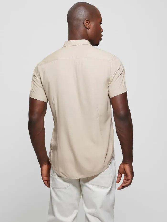 GUESS Shirts Eco Solid Shirt Beige 8211 Men
