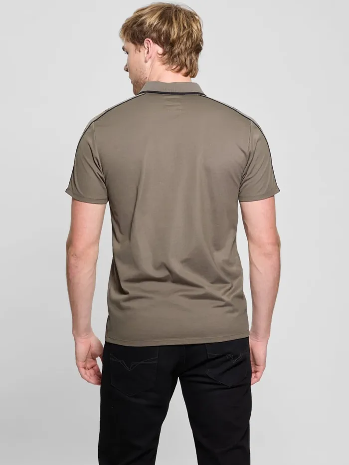 GUESS Shirts Quattro G Tape Polo Blue 8211 Men