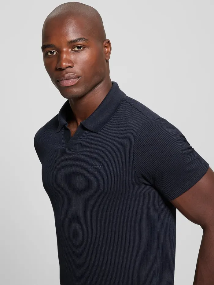GUESS Shirts Ryker Rib Knit Polo White 8211 Men