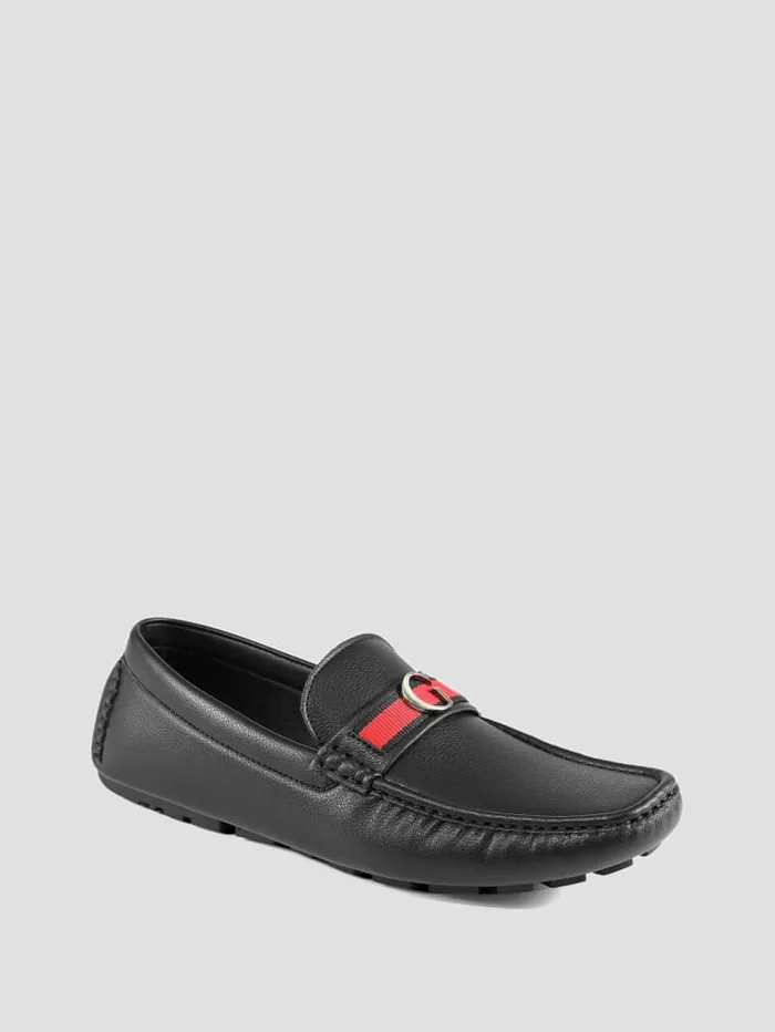 GUESS Shoes Aurolo G Logo Driving Loafers Brown 8211 Men