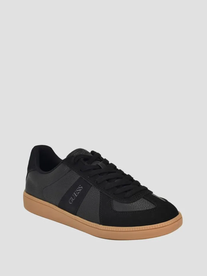 GUESS Shoes Bishan FauxLeather Sneakers Black 8211 Men
