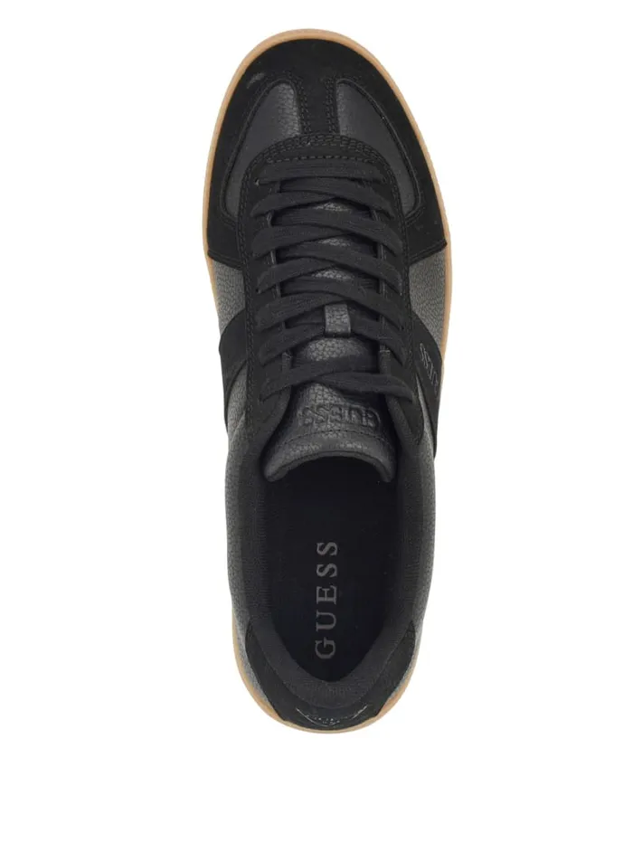 GUESS Shoes Bishan FauxLeather Sneakers Black 8211 Men