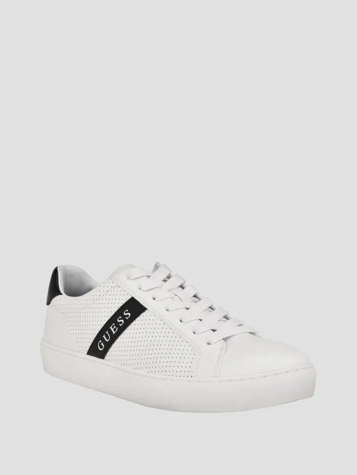 GUESS Shoes Bixly Signature Stripe LowTop Sneaker White 8211 Men