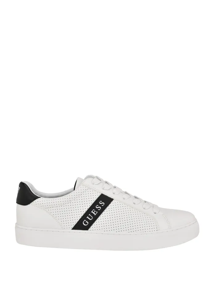 GUESS Shoes Bixly Signature Stripe LowTop Sneaker White 8211 Men