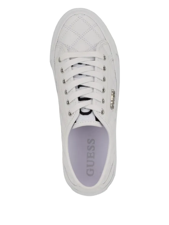 GUESS Shoes Jelexa Quilted Sneakers White 8211 Women