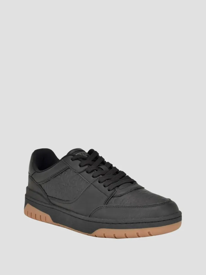 GUESS Shoes Nivi Debossed Sneakers Black 8211 Men