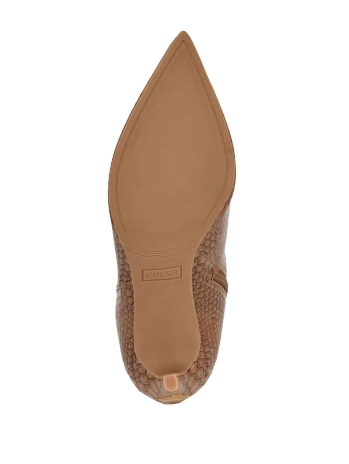 GUESS Shoes Richee Snakeskin Boots Red 8211 Women