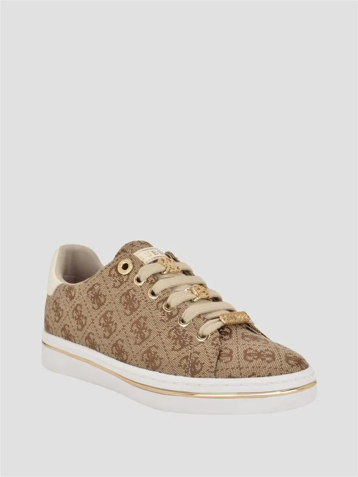 GUESS Shoes Stasey Quattro G LowTop Sneakers Brown 8211 Women